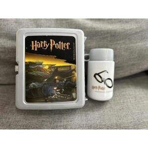 Vintage Thermos Brand Harry Potter Lunch Box & Thermos Plastic 2001